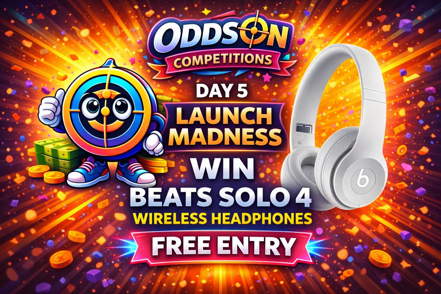 🎶 Day 5 Launch Madness – WIN a pair Beats Solo 4 Headphones!