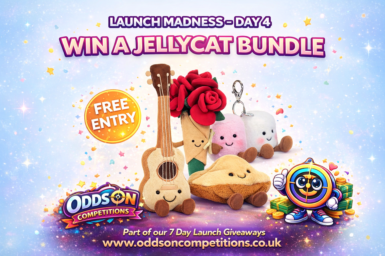 🧸 Launch Madness Day 4 – Win a Jellycat Bundle - FREE Entry