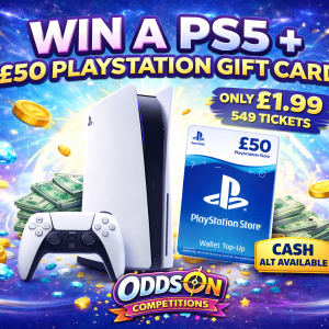 🎮 Win a PS5 Disc Edition (1TB) + £50 PlayStation Gift Card – Only £1.99