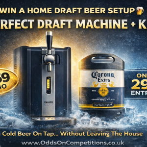 Win a PerfectDraft Beer Machine + Keg | Only £1.69 Entry (299 Tickets) Cold Beer On Tap at Home 🍺