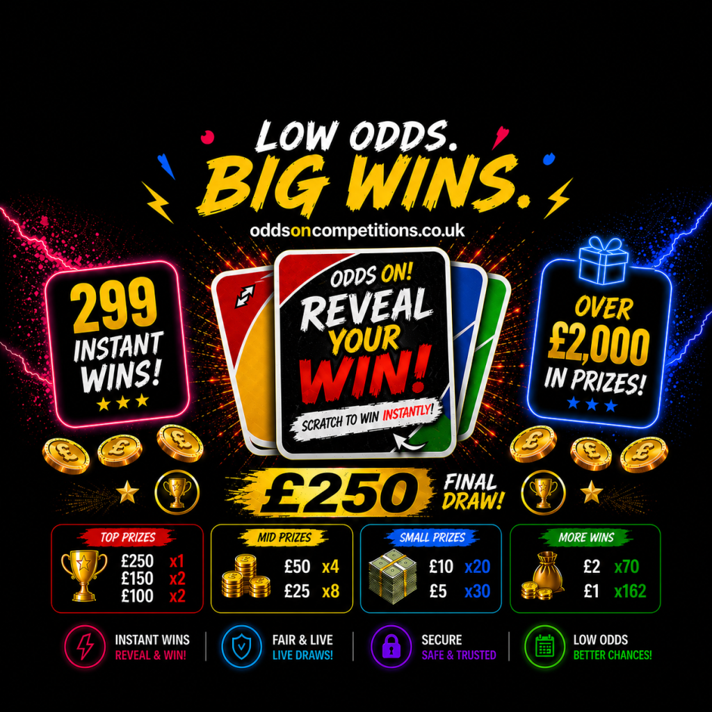 🔥 29p Cash Win Frenzy | £2K+ Prizes + 299 Instant Wins