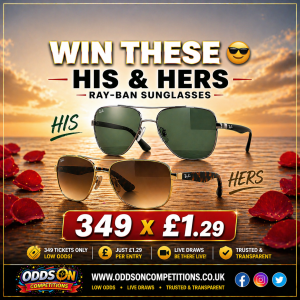 WIN His & Hers Ray-Ban Sunglasses 😎 | LOW ODDS – £1.29 Only!