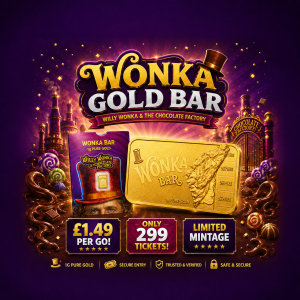✨ Limited Mintage Wonka Gold Bar – 1g Pure Gold - ONLY £1.99