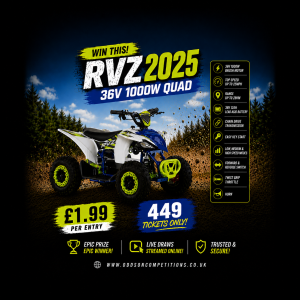 RVZ 2025 36V 1000W Kids Electric Quad Bike 🔥- 449 Tickets - £1.99