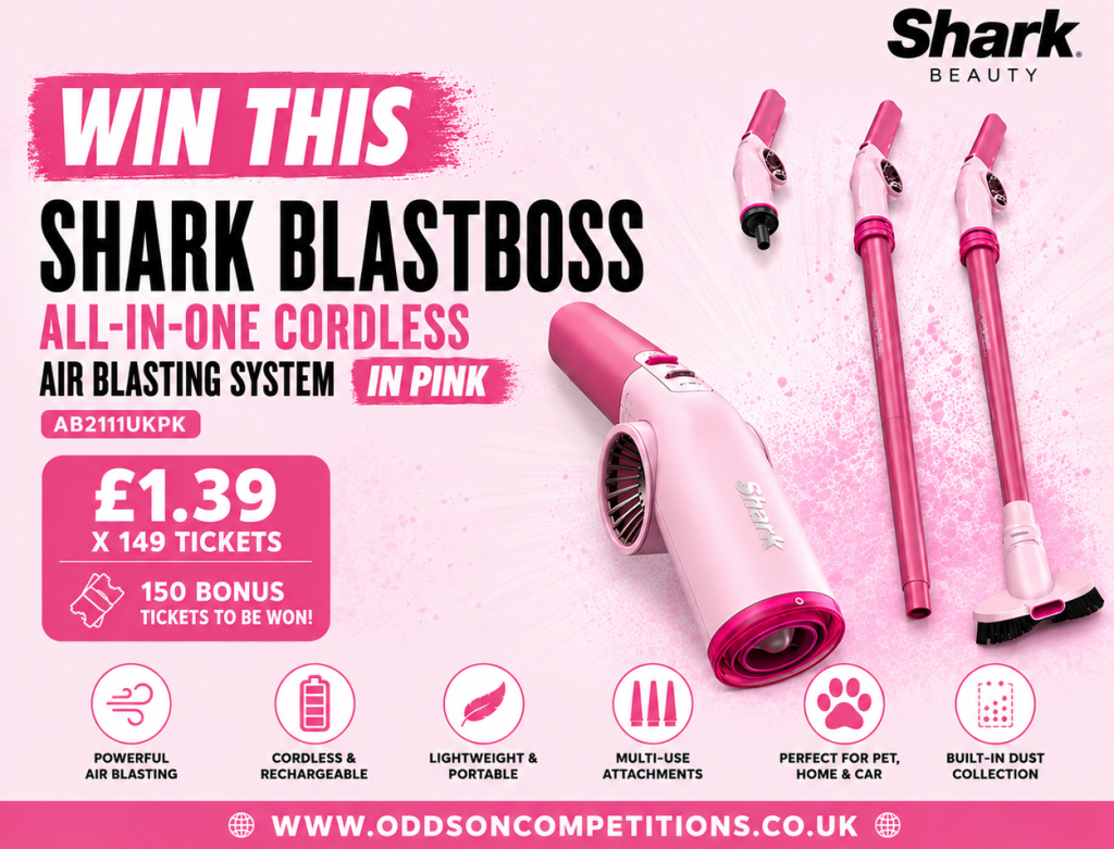 Shark BlastBoss Cordless Air Blasting System – Pink Edition - £1.39