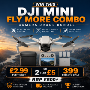 Win A DJI Mini 4K Fly More Combo Drone Bundle - Only 399 Tickets