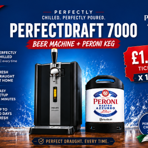 Win a PerfectDraft 7000 Beer Machine + Peroni Keg! 🍺- £1.59 - Only 199 tickets